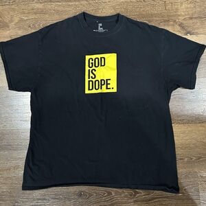 God Is Dope Black Short Sleeve Tee